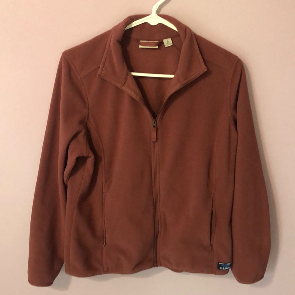 L.L. Bean Mauve Zip-up Sweatshirt